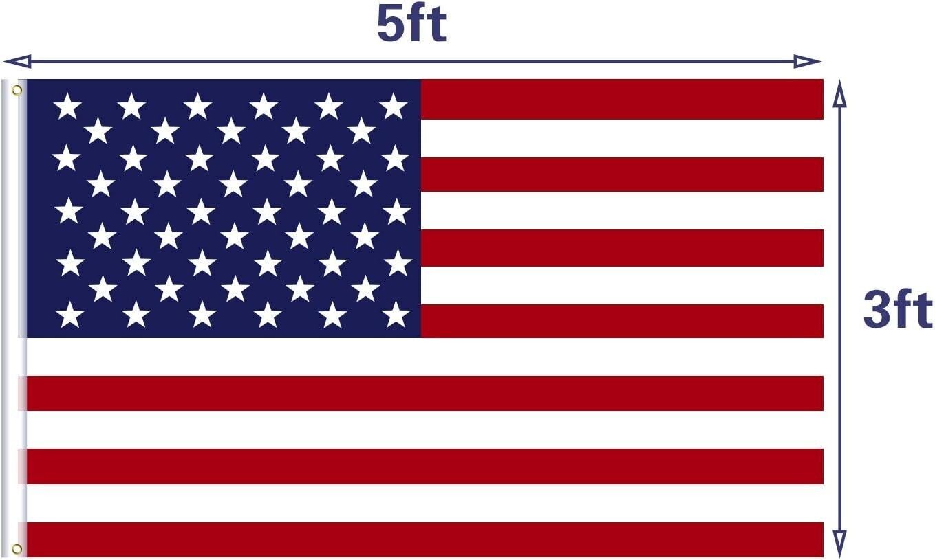 Wholesale lot 12 3' x 5' ft. USA US American Flag Stars Grommets United States Без бренда - фотография #2