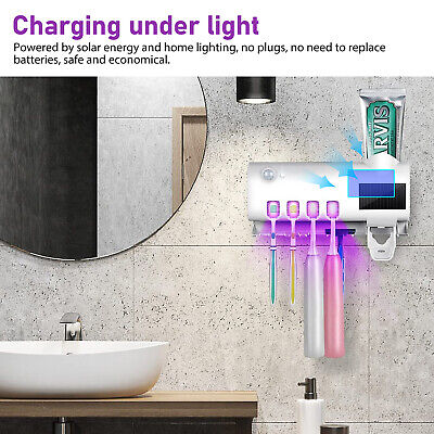 UV Light Sterilizer Toothbrush Holder Cleaner and Automatic Toothpaste Dispenser EEEKit Does not apply - фотография #4
