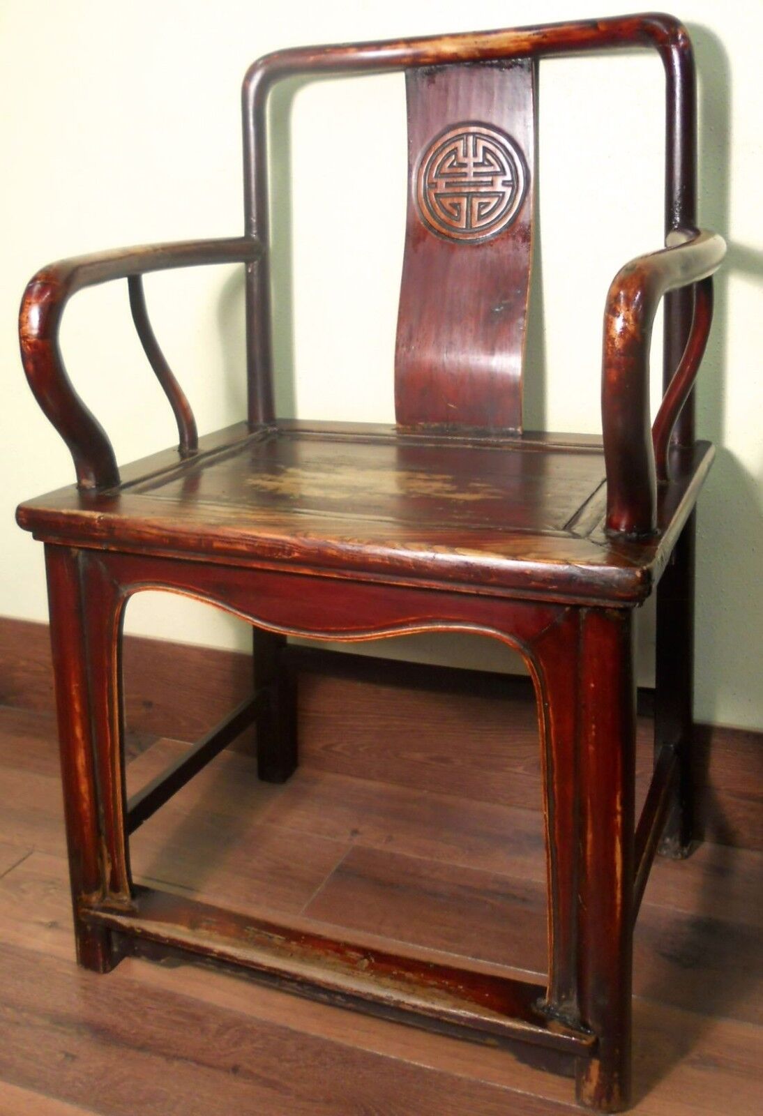 Antique Chinese Ming Arm Chair (5921), Cypress Wood, Circa 1800-1849 Без бренда