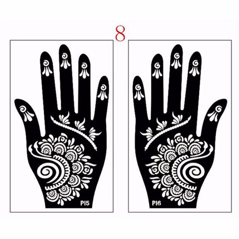 India Henna Cones Temporary Tattoo Stencils Kit for Hand Arm Body Art Decal Unbranded/Generic Does not apply - фотография #4
