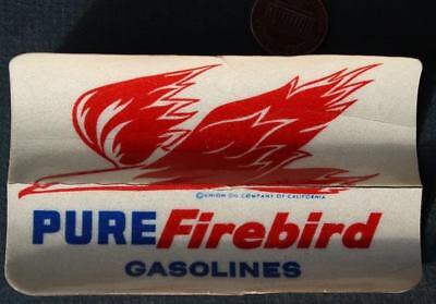 1968 Pure Oil Firebird Gasolines service station giveaway window sticker-SO COOL Без бренда