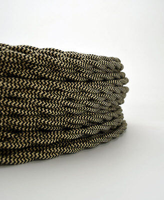 Riverbed Cotton Cloth Covered Wire Vintage Rewire Kit Lamp Cord Fan Без бренда - фотография #3
