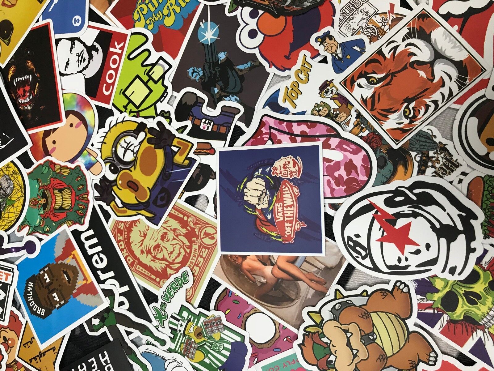 Lot 100 Random Vinyl Laptop Skateboard Stickers bomb Luggage Decals Dope Sticker Unbranded Does Not Apply - фотография #9