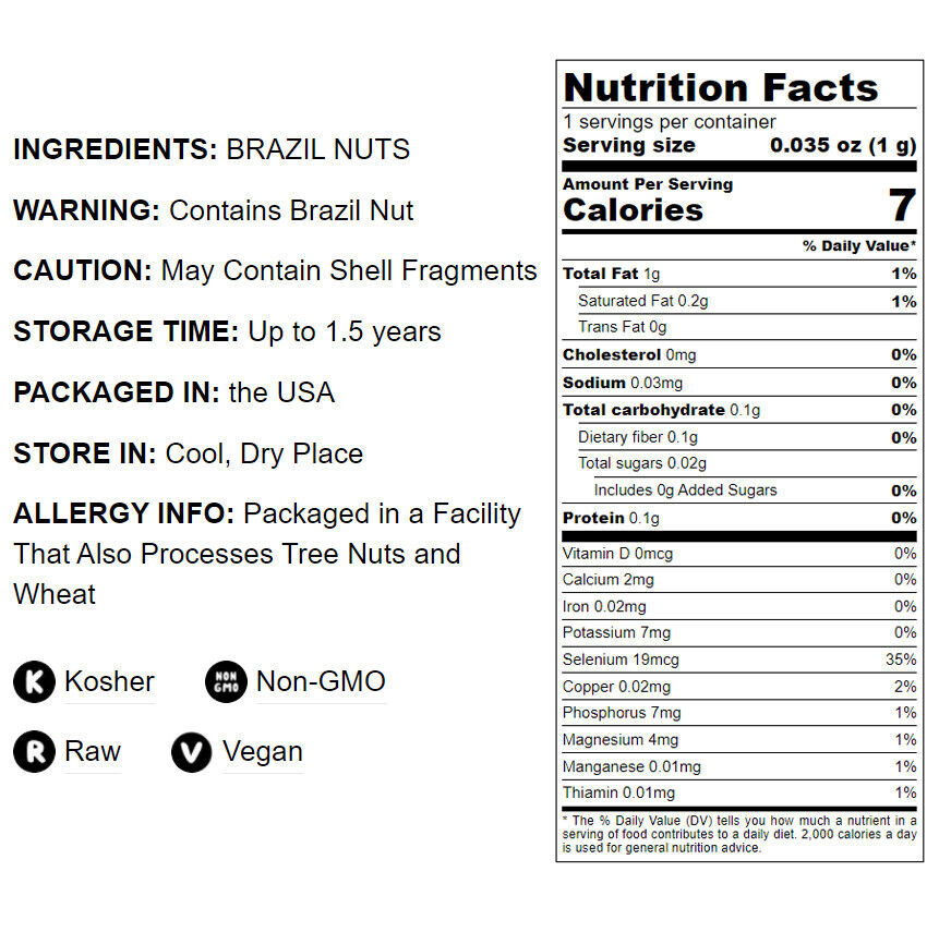 Brazil Nuts, Non-GMO Verified — Kosher, Raw, Vegan — by Food To Live Food To Live ® BRAZIL - фотография #2