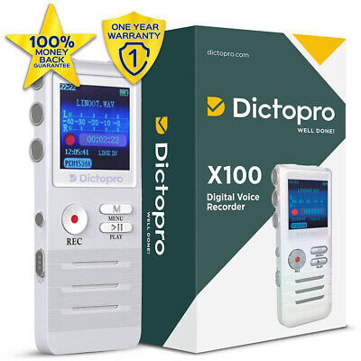DICTOPRO X100 Digital Voice Activated Recorder Portable Mini Tape Dictaphone 8GB Dictopro X100 - фотография #8