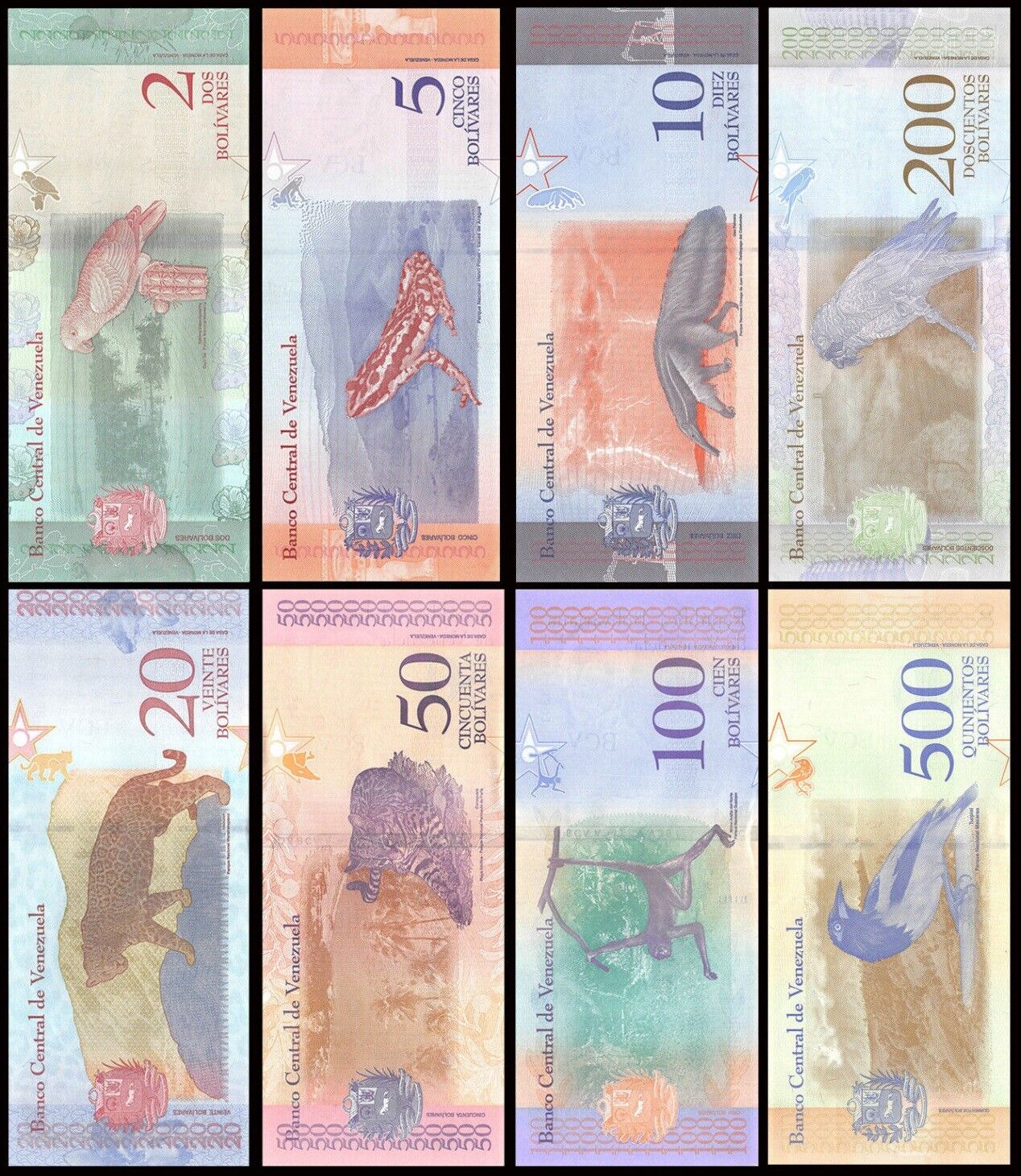 Venezuela Full Set 2 - 100000 Bolivares & 2 - 500 Soberanos (21 banknotes) UNC Без бренда - фотография #5