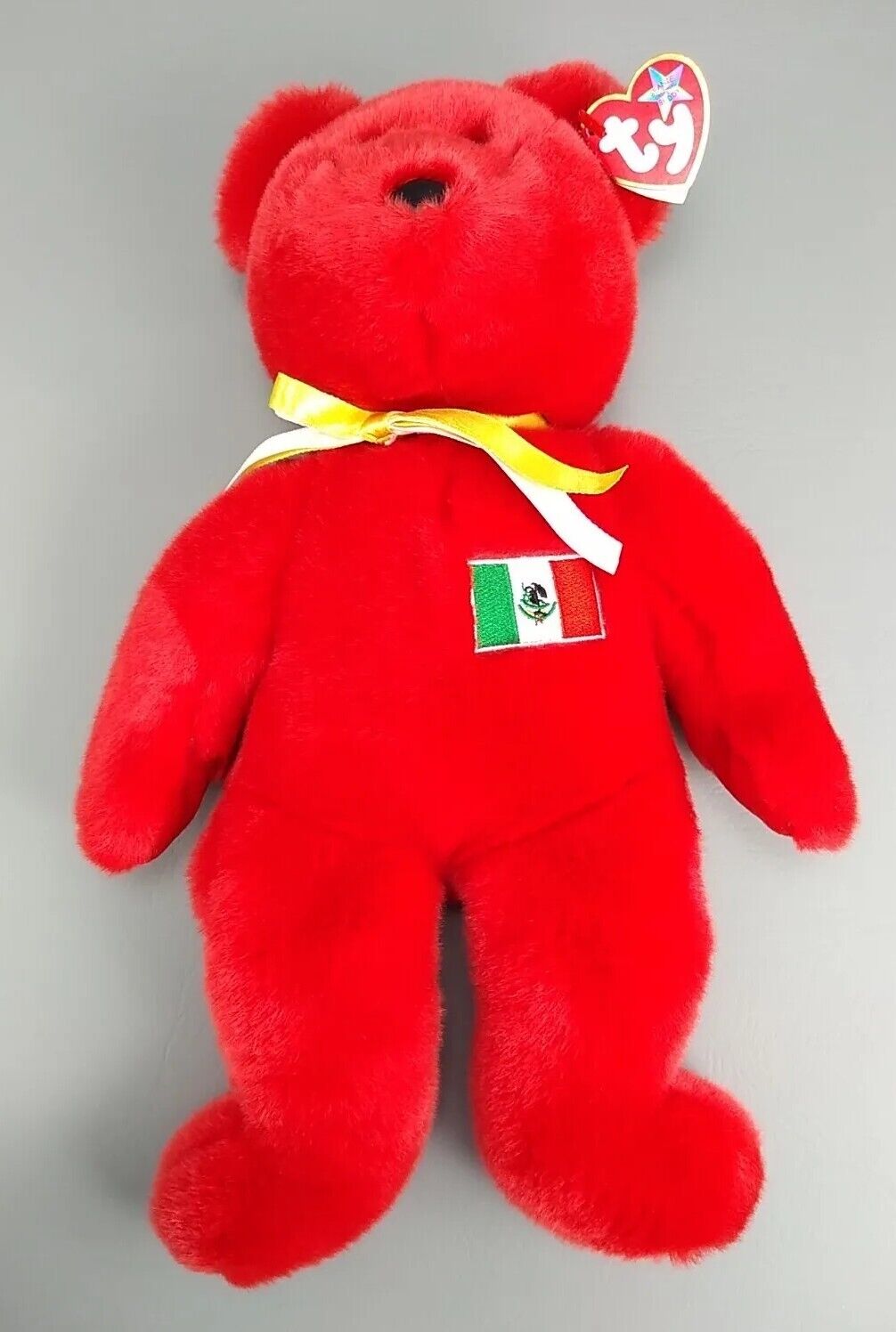 Ty Beanie Buddy Osito the Mexican Bear Large 15" 1999 Retired Plush Toy MwMT Ty - фотография #5