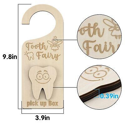 Tooth Fairy Door Hanger with Money Holder Tooth Fairy Pick up Box Encourage Gift Brand: free-space - фотография #3