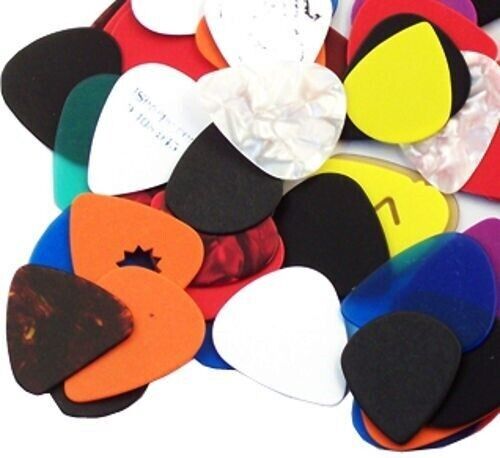 Pack of 50 Assorted Guitar Picks - 351 style - Free Shipping JMs PICKS-50