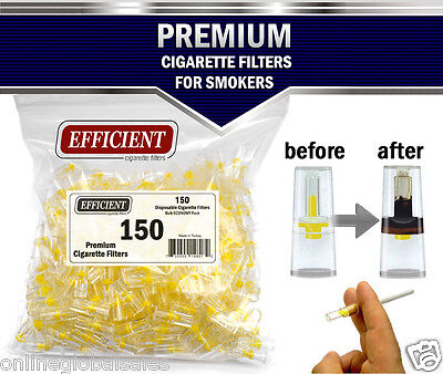 EFFICIENT Bulk Cigarette Filter Tips Block, Filter Out Tar & Nic (150 Filters) EFFICIENT - фотография #3