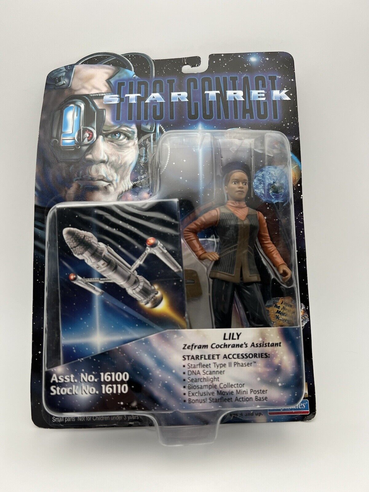 Star Trek First Contact Lily Action Figure Playmates 1996 NEW IN BOX Playmates Toys n/a - фотография #2