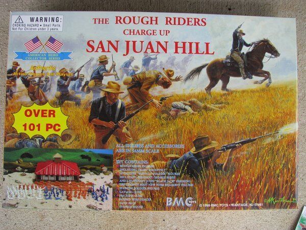BMC Rough Riders Charge Up San Juan Hill Playset 1/32 54MM Toy Soldier Roosevelt bmc