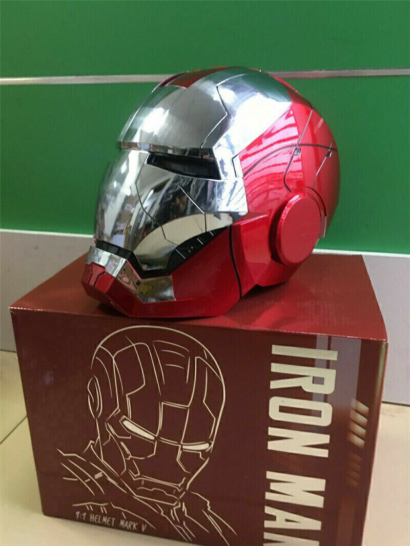 HOT US AUTOKING Iron Man MK5 1:1 Helmet Wearable Voice-controlled Cosplay Props Unbranded Does Not Apply - фотография #7