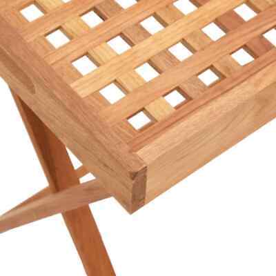 Tray Table Folding Serving Table Wooden Snack Table Solid Wood Walnut vidaXL vid vidaXL 350349 - фотография #4
