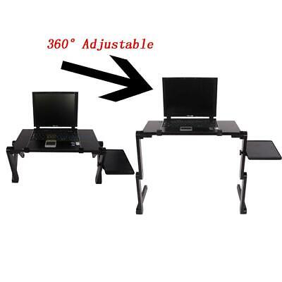 360°Folding Adjustable Laptop Notebook Desk Table Stand Bed Tray W/Mouse Tray Unbranded Does not apply - фотография #3