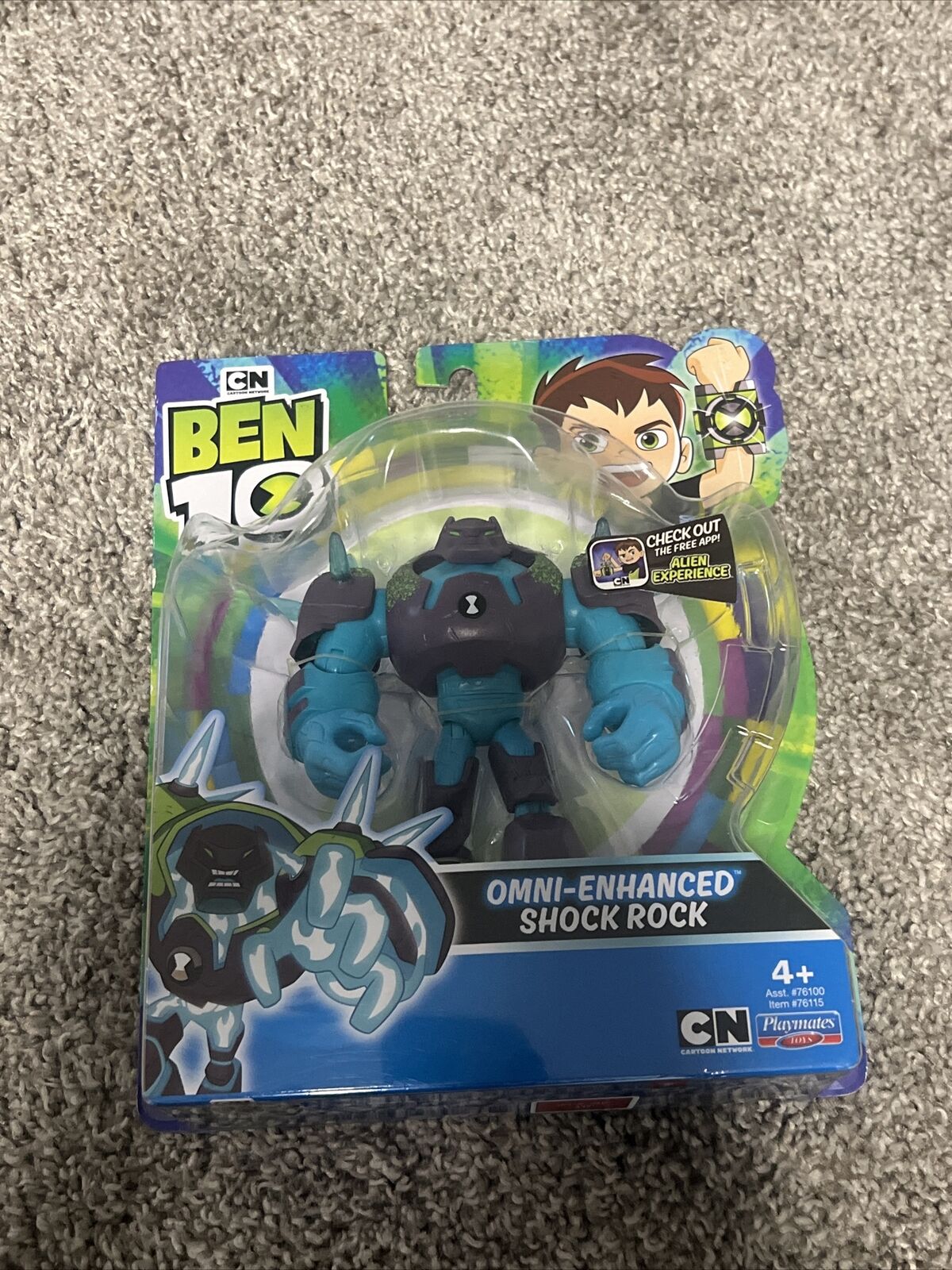 Ben 10 Omni-Enhanced Shock Rock Action Figure NEW Sealed 2018/19 Cartoon Network Playmates Toys