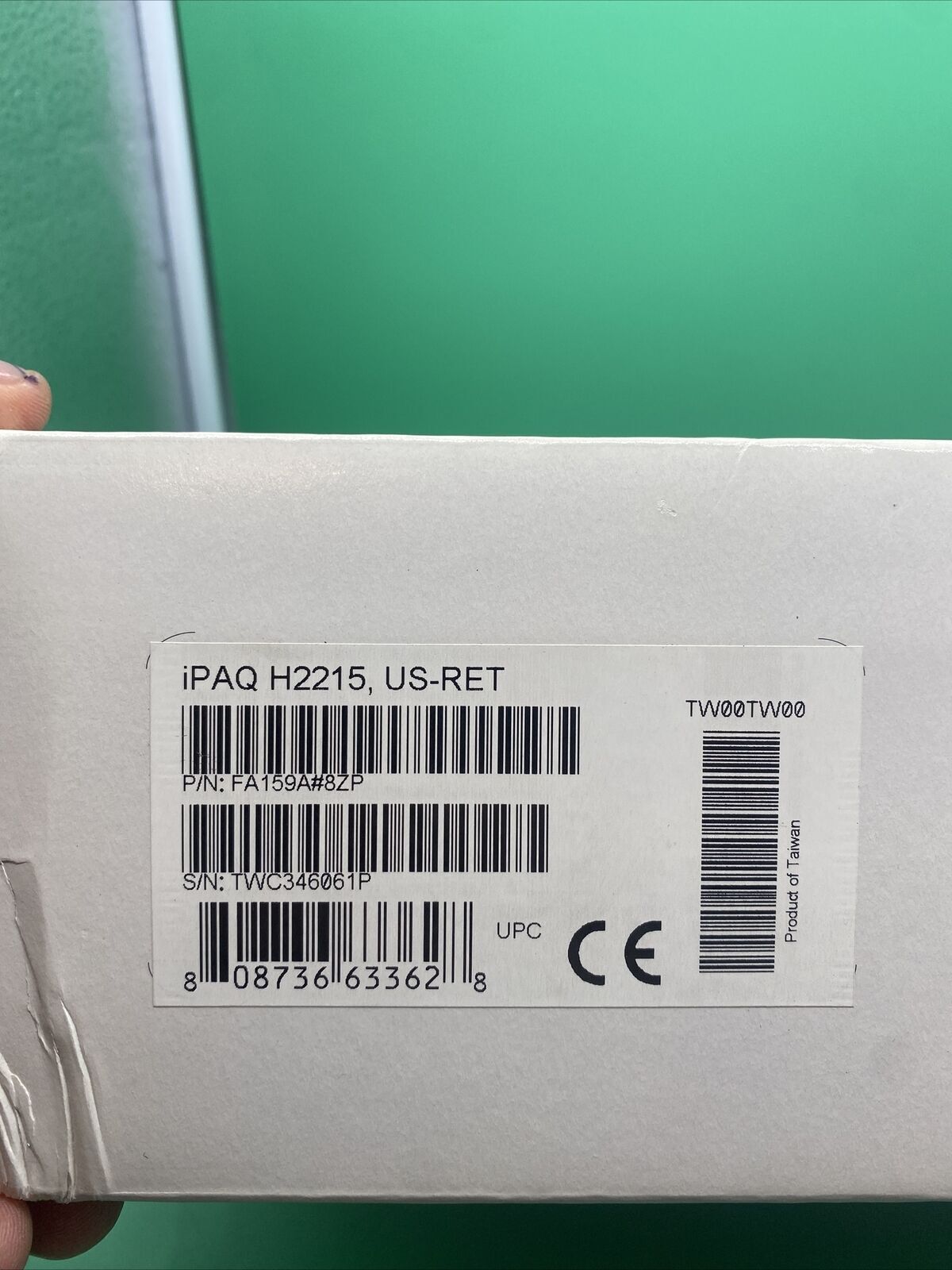 HP IPAQ H2215 Pocket PC 400mhz (FA159A#8ZP) Brand NEW/FACTORY SELAED HP FA159A;FA159AR#8ZP;FA159A#8ZP - фотография #3