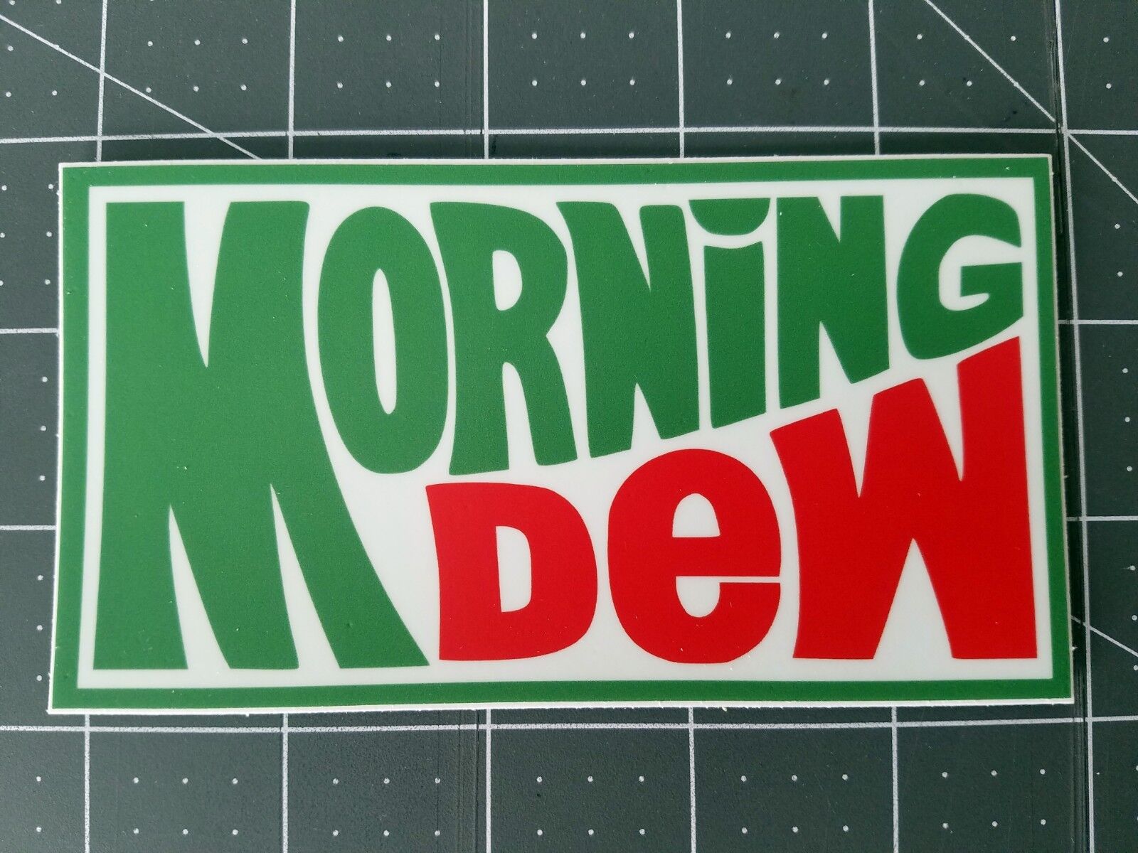 MORNING DEW 5" x 2.75" Die Cut Decal - Grateful Dead Sticker - Jerry Garcia Без бренда
