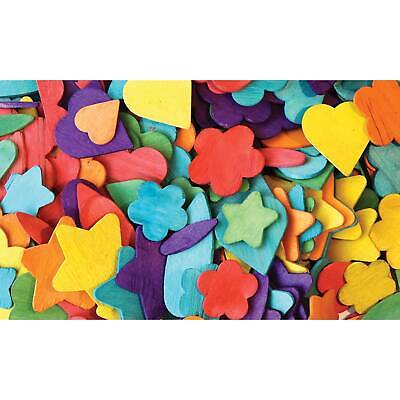 Chenille Kraft Creativity Street Wood Party Craft Shapes Assorted Colors Chenille Kraft CK-3604