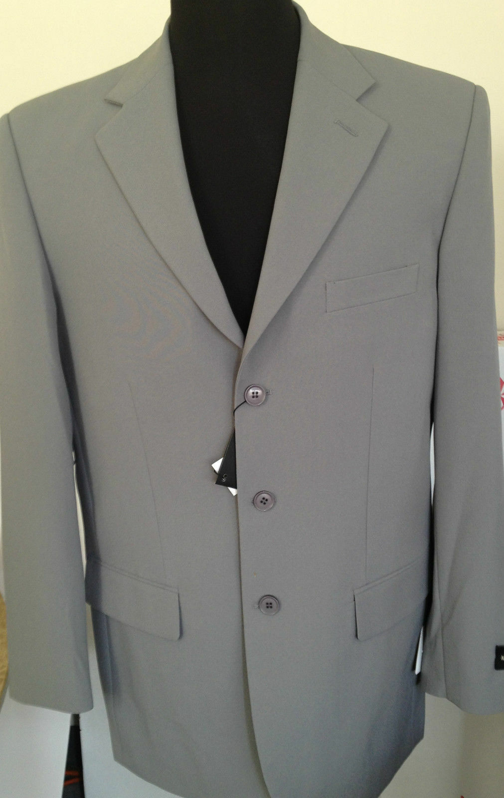 New Men's Basic Suit Single Breasted 3 Button 14 Unique Colors Size 38R~60L Milano Moda or Fortino Landi - фотография #6