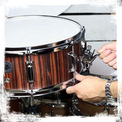 GRIFFIN Snare Drum - 14�X5.5" Poplar Wood Shell Acoustic Percussion Head Kit Set Griffin SM-14 BlackHickory - фотография #9