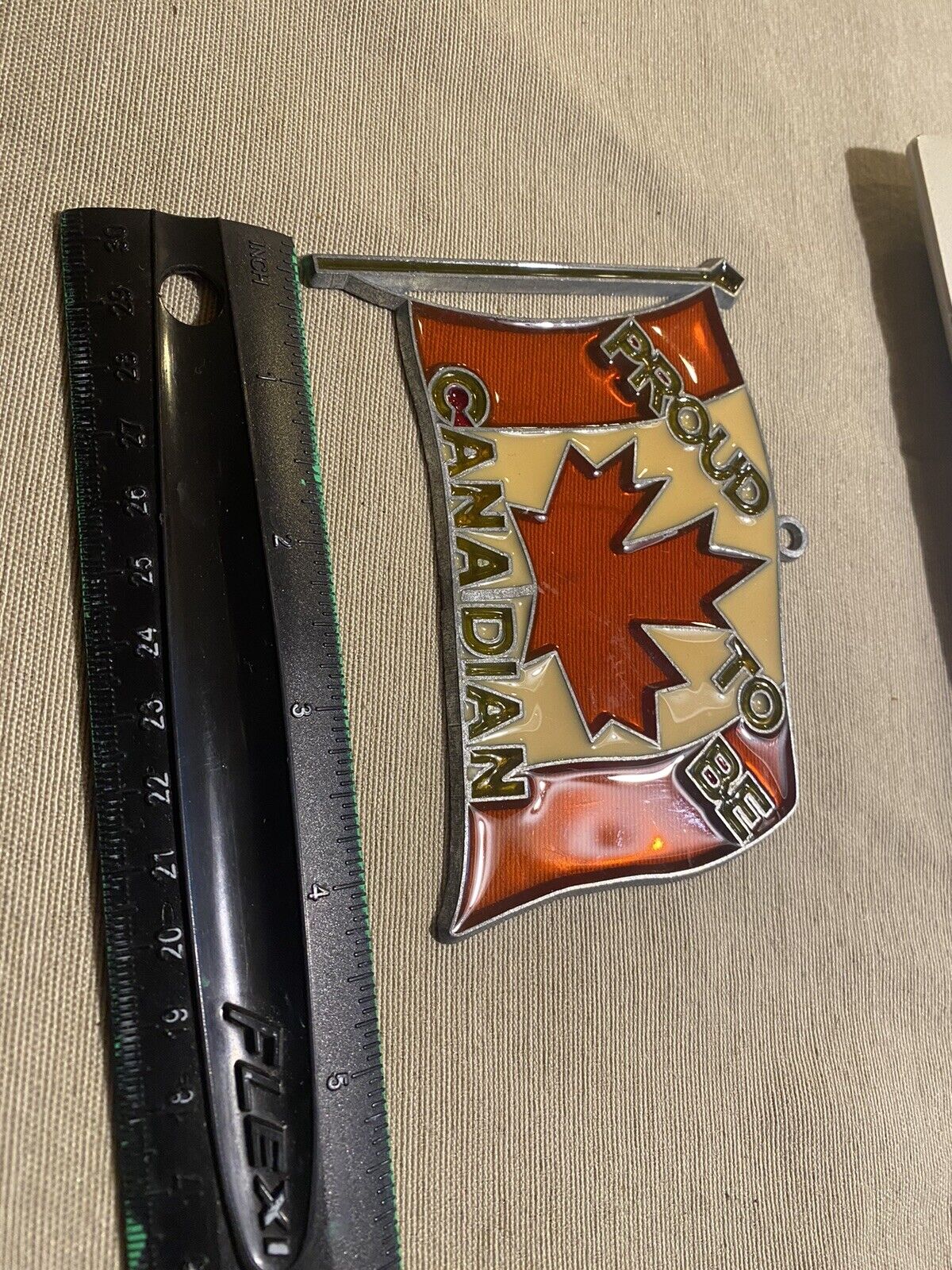 HANGING CHRISTMAS ORNAMENT STAIN GLASS SUN CATCHER -PROUD TO BE CANADIAN CANADA Без бренда - фотография #2