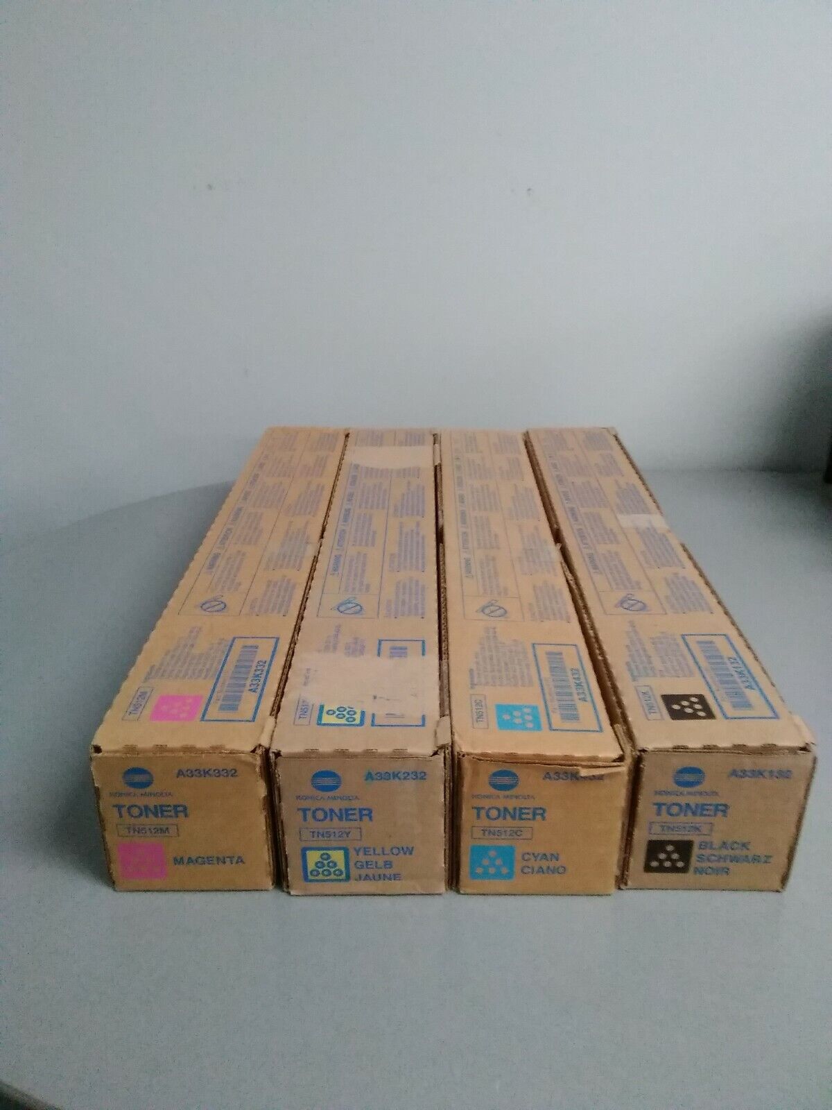 Konica Minolta TN512 Set Y,M,C,K Standard Yield Toner Cartridge BizHub C454,  Konica Minolta A33K132 , A33K232 , A33K332 , A33K432, tn512, TN-512 - фотография #2