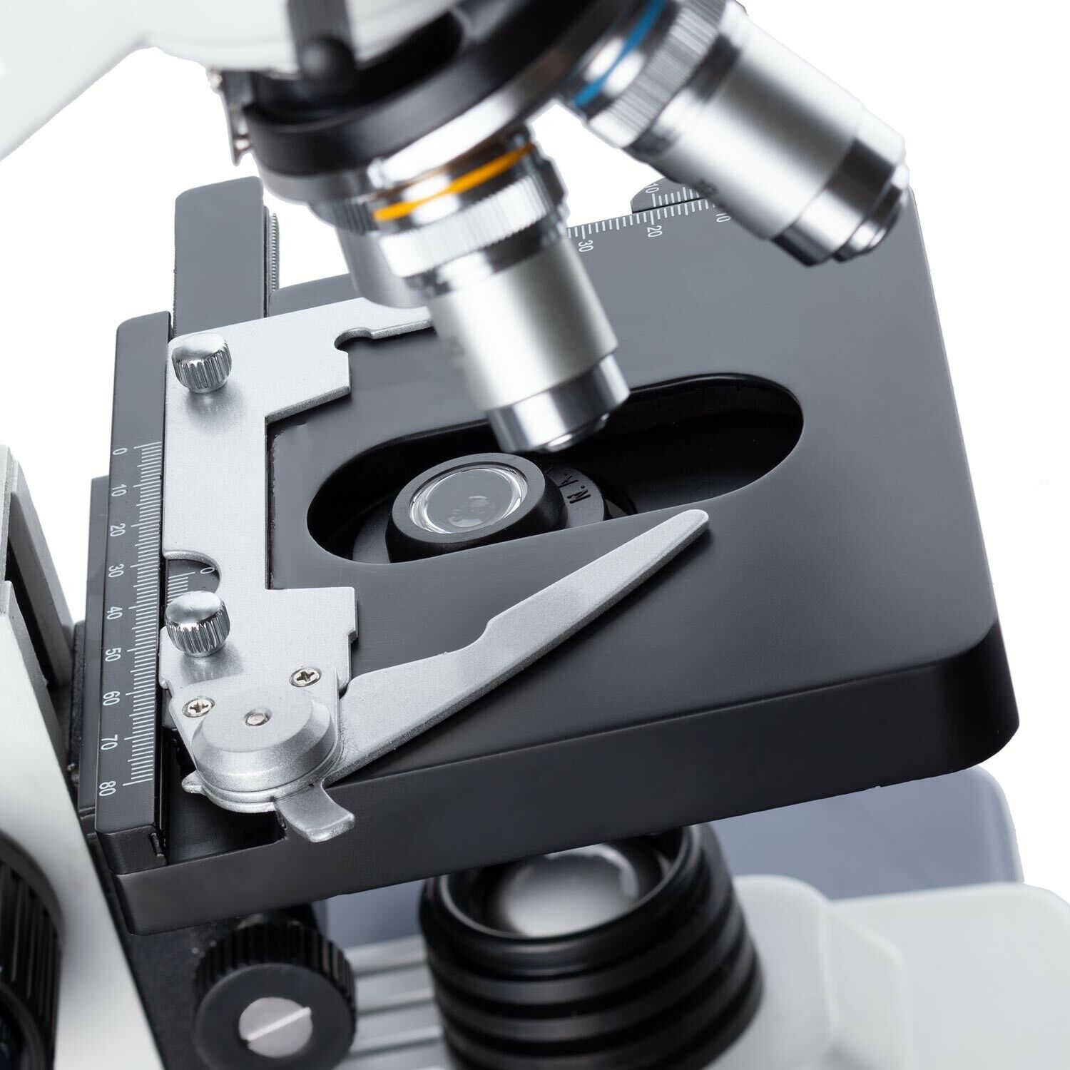 AmScope 40X-2500X Binocular Lab Compound Microscope with 3D Mechanical Stage LED AmScope B020C - фотография #7