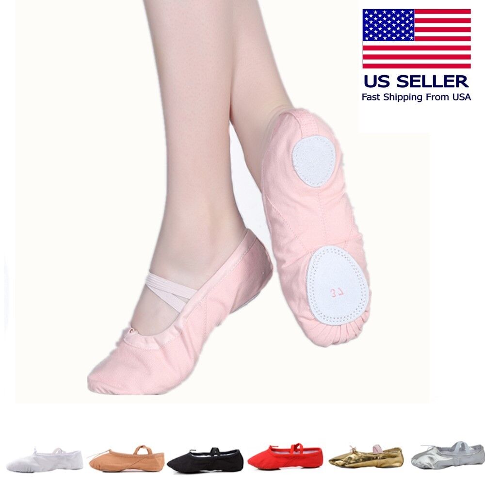 Ballet Dance Slipper Split-Sole Canvas Shoes  nexete