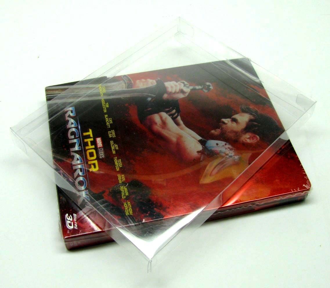 10x BLU-RAY STEELBOOK WITH J-CARDS (SIZE BR5) - CLEAR PLASTIC BOX PROTECTORS Dr. Retro Does Not Apply - фотография #5