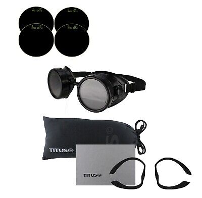 Titus Welding Goggles Glasses 4 Lens Set ARC MIG TIG GAS Oxy Cutting #5 #11 =#16 Titus C511