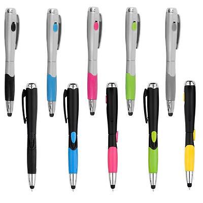 3in1 Touch Screen Stylus Ballpoint Pen LED Flashlight iPad Smartphone Tablet PC SuperPenZ 731329370412