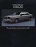 1987 Hyundai Stellar Sedan Sales Brochure Catalog Без бренда