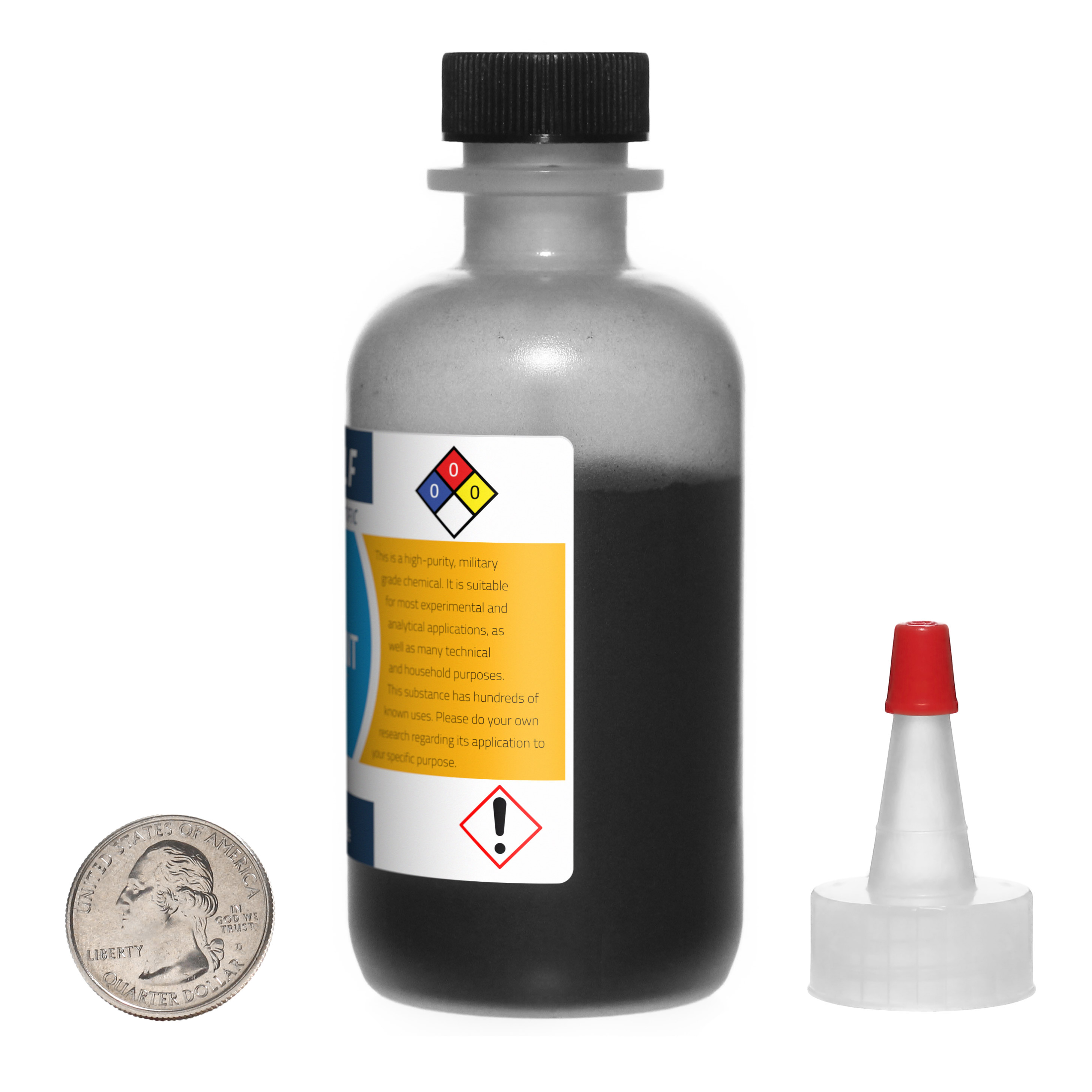 Graphite / 2 Ounce Bottle / 99.9% Pure Military Grade / 44 Micron Powder / USA Loudwolf Industrial & Scientific LW-CARBON-2/1 - фотография #3