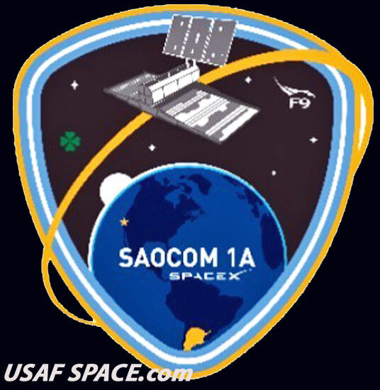 Authentic SAOCOM 1A - SPACEX FALCON 9 VAFB Launch SATELLITE Mission PATCH MINT Без бренда - фотография #5