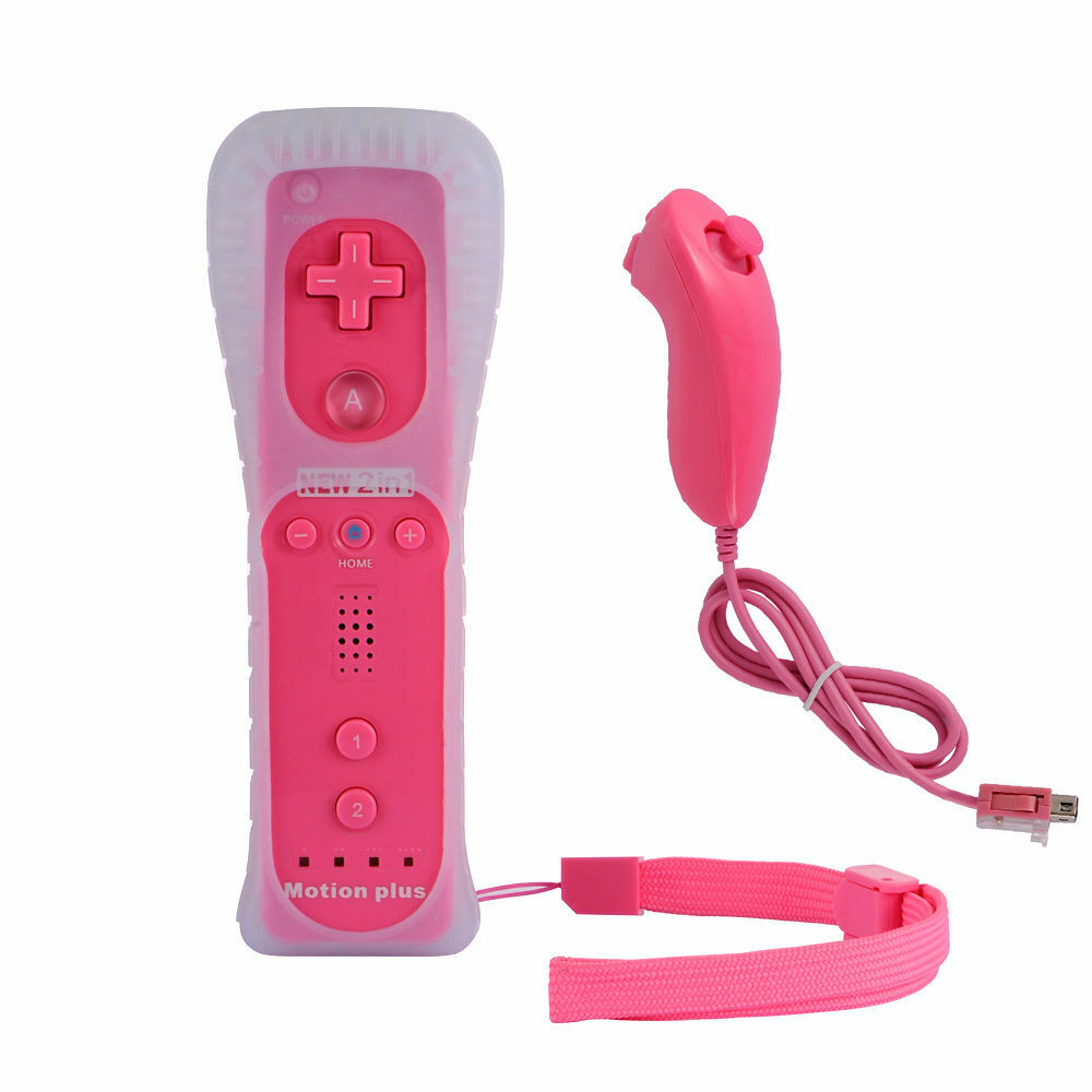 Brand New Built in Motion Plus Remote Controller And Nunchuck For Wii & Wii U Unbranded Does Not Apply - фотография #7