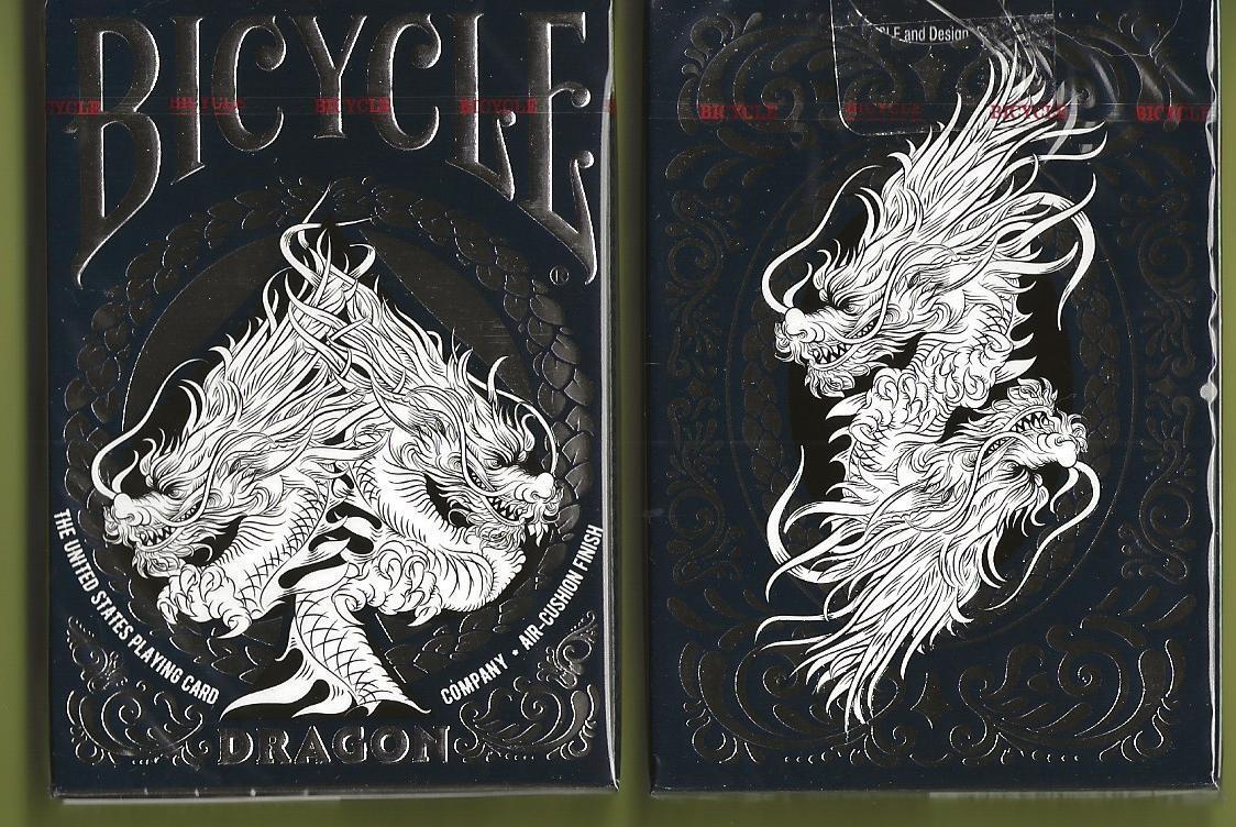 1 DECK Bicycle Midnight Blue Dragon playing cards FREE USA SHIPPING Bicycle