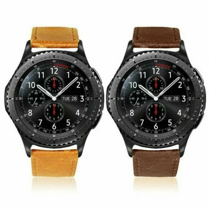 Luxury Genuine Leather Strap Band / Classic 22mm for Samsung Gear S3 Frontier Unbranded Does Not Apply - фотография #6