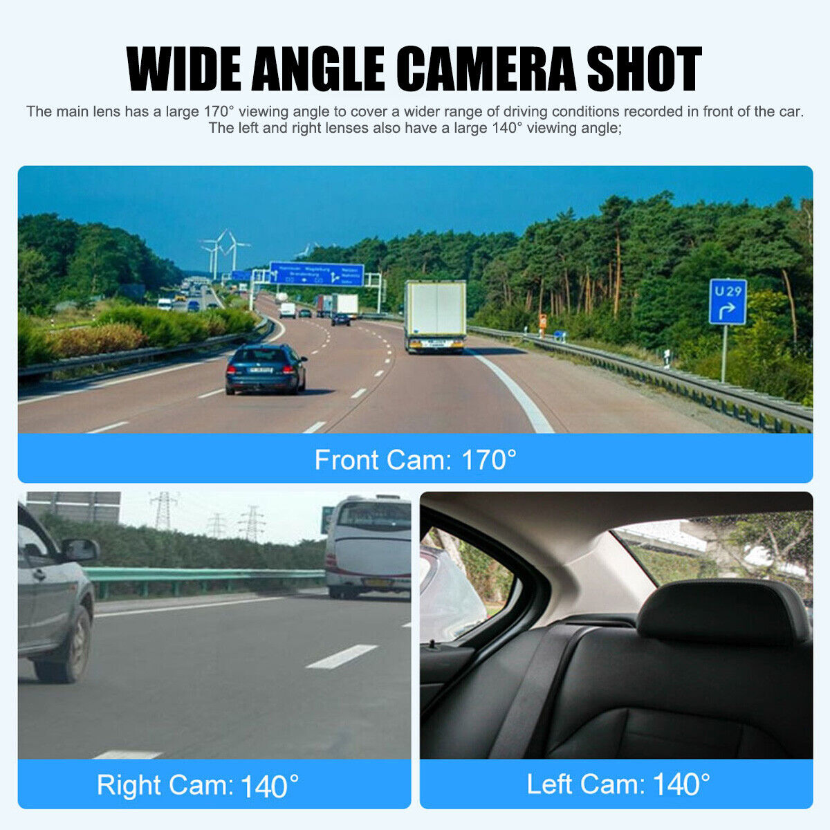 Full HD 1080P Car Dash Cam 4 Channel WiFi DVR Driving Recorder Night Vision 2024 Unbranded Dash Camera - фотография #10