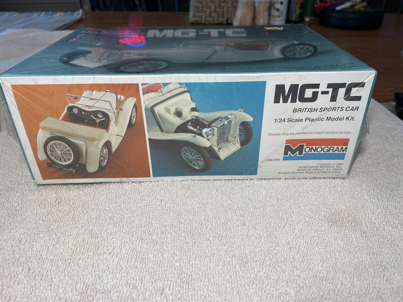 MG-TC Sports Car Model Lot, Monogram 2290 1:24 1983, Matchbox 1:32 PK-306 1982 Monogram - фотография #4