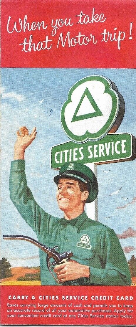 1959 CITIES SERVICE Gas Station Locator Road Map PENNSYLVANIA Philadelphia Erie Cities Service - фотография #2