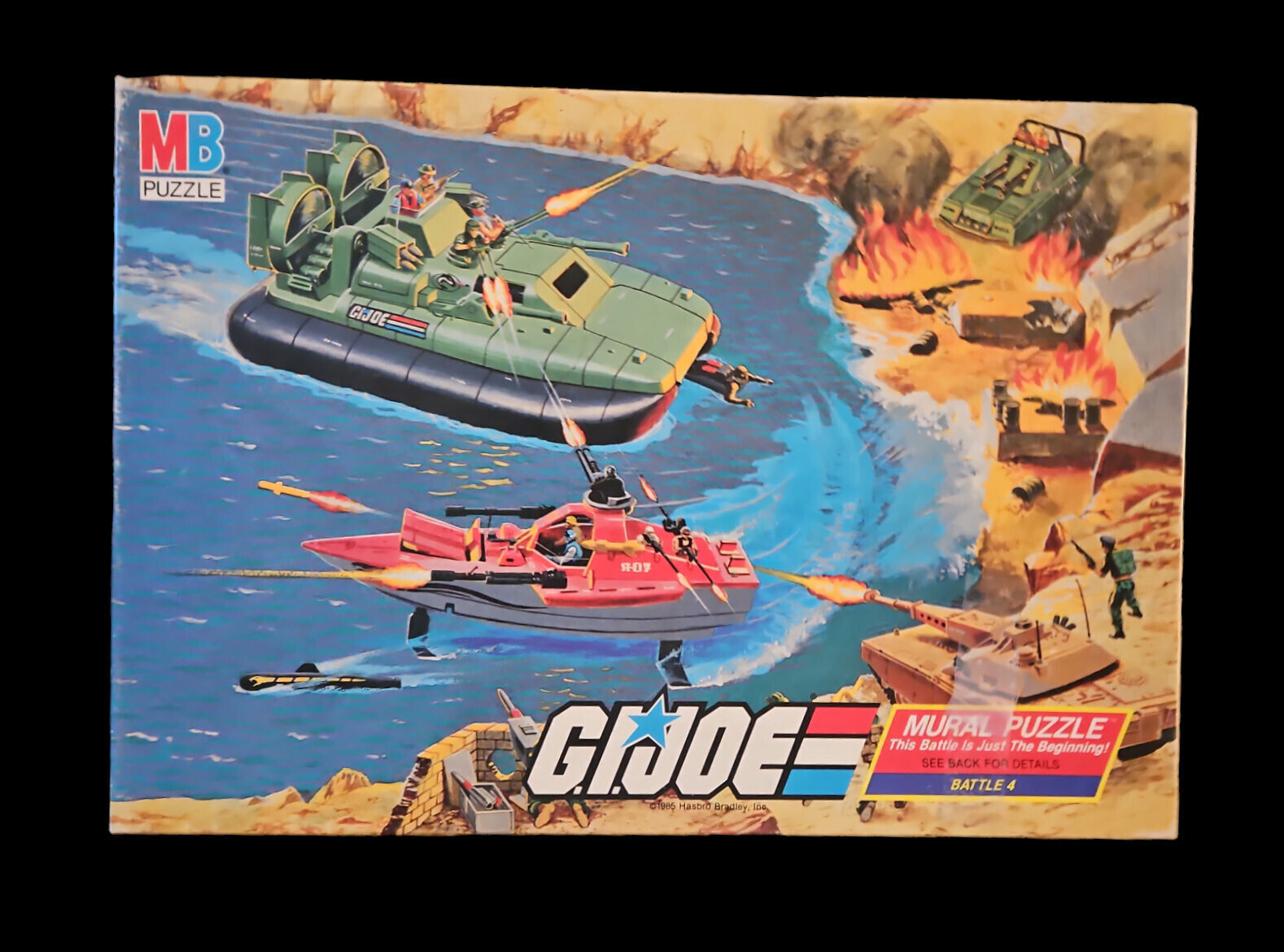 1985 G.I. JOE MURAL PUZZLE SCENE "THIS BATTLE IS JUST THE BEGINNING" COMPLETE Undisclosed
