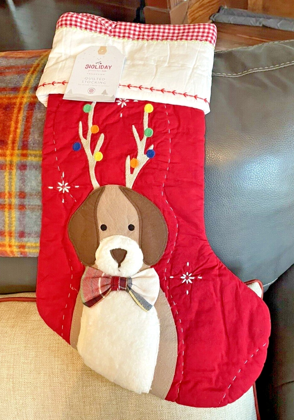 Disney Pottery Barn Holiday Christmas stocking dog gift party school star pet , Pottery Barn