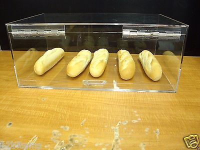 DS-Acrylic 19"w Bread Storage Display case Bakery Pastry Cookies Bagels CUPCAKE Без бренда - фотография #3
