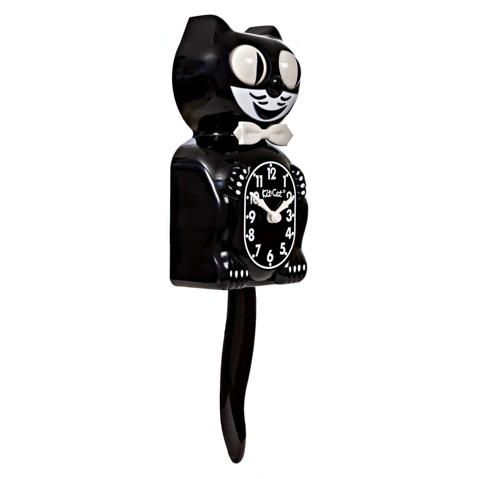 CLASSIC BLACK KIT CAT CLOCK 15.5" Free Battery USA MADE Official Kit-Cat Klock California Clock Company BC-1 - фотография #4