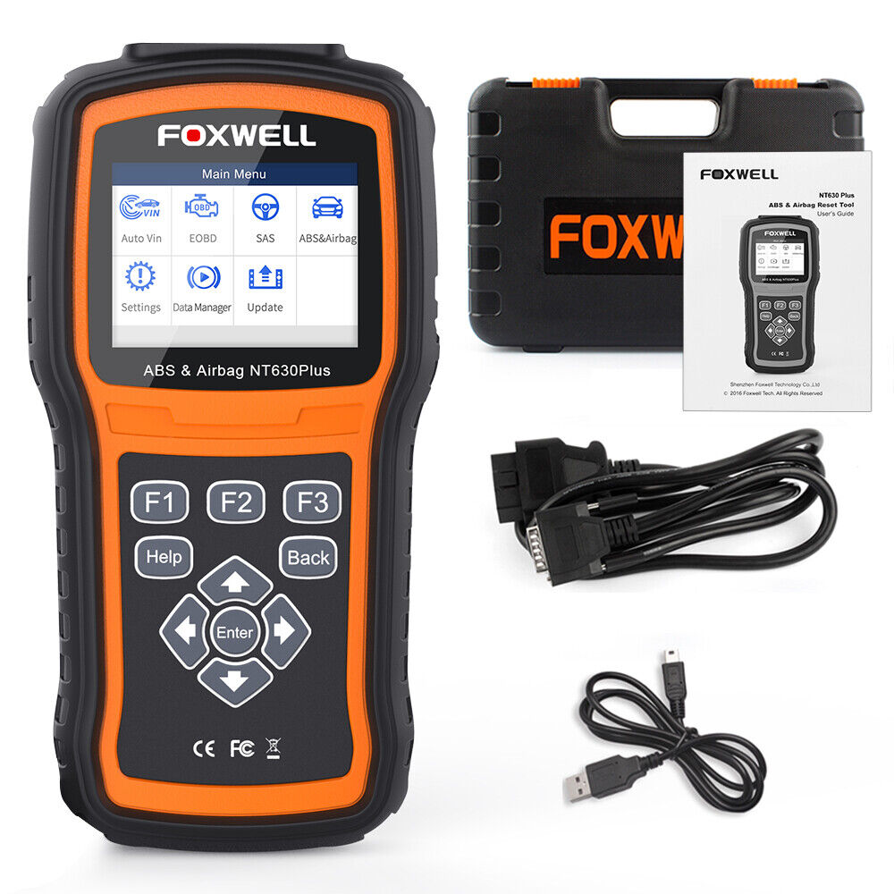 Foxwell NT630 Plus ABS Bleeding SRS SAS OBD2 Code Reader Scanner Diagnostic Tool Foxwell