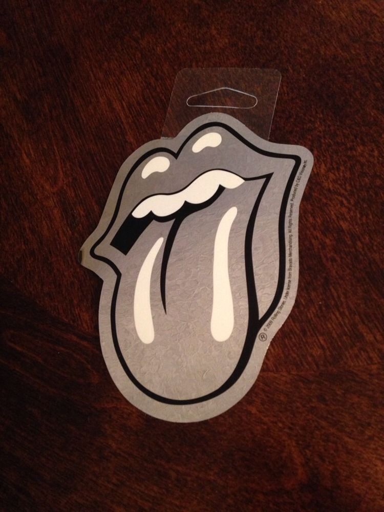 Rolling Stones - Chrome Tongue Sticker Без бренда