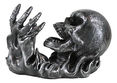 Gargle of Wine Skull Engulfed by Flames - Skeleton Wine Holder Без бренда - фотография #3