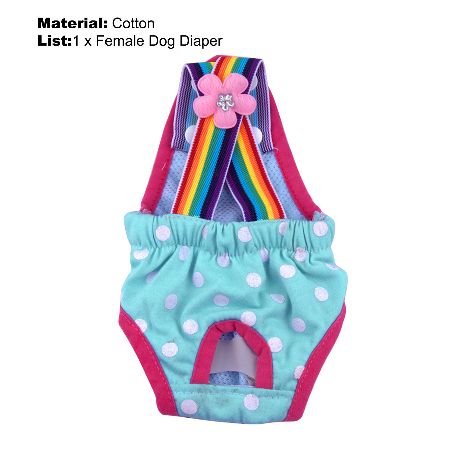 Dog Underwear Briefs Soft Sweat-absorbent Polka Dot Striped Female Dog Underwear Unbranded - фотография #7