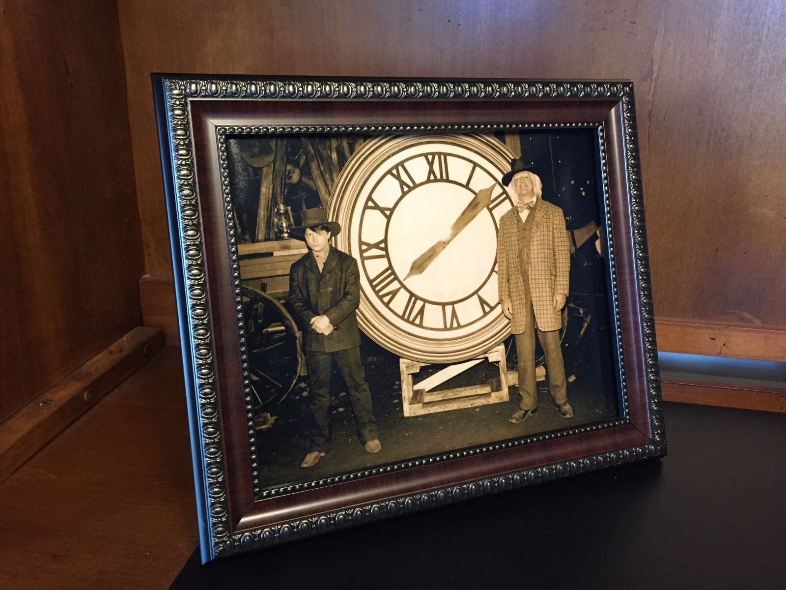 Back to the Future  - Marty & Doc with the Clock Photo Prop Reproduction 8"x10" Без бренда
